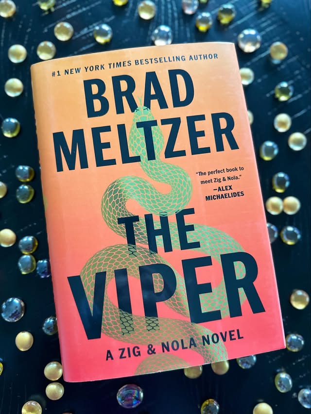 Instagram post by @annaisalwaysreading for HarperCollins. Caption reads: 📚Book Review📚

🐍The Viper @bradmeltzer 🐍
Pub.....