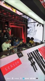 Instagram post by @onic.esports for FNATIC. Caption reads: [...] us good luck Sonic Republic! 🙌 --- @fnatic....