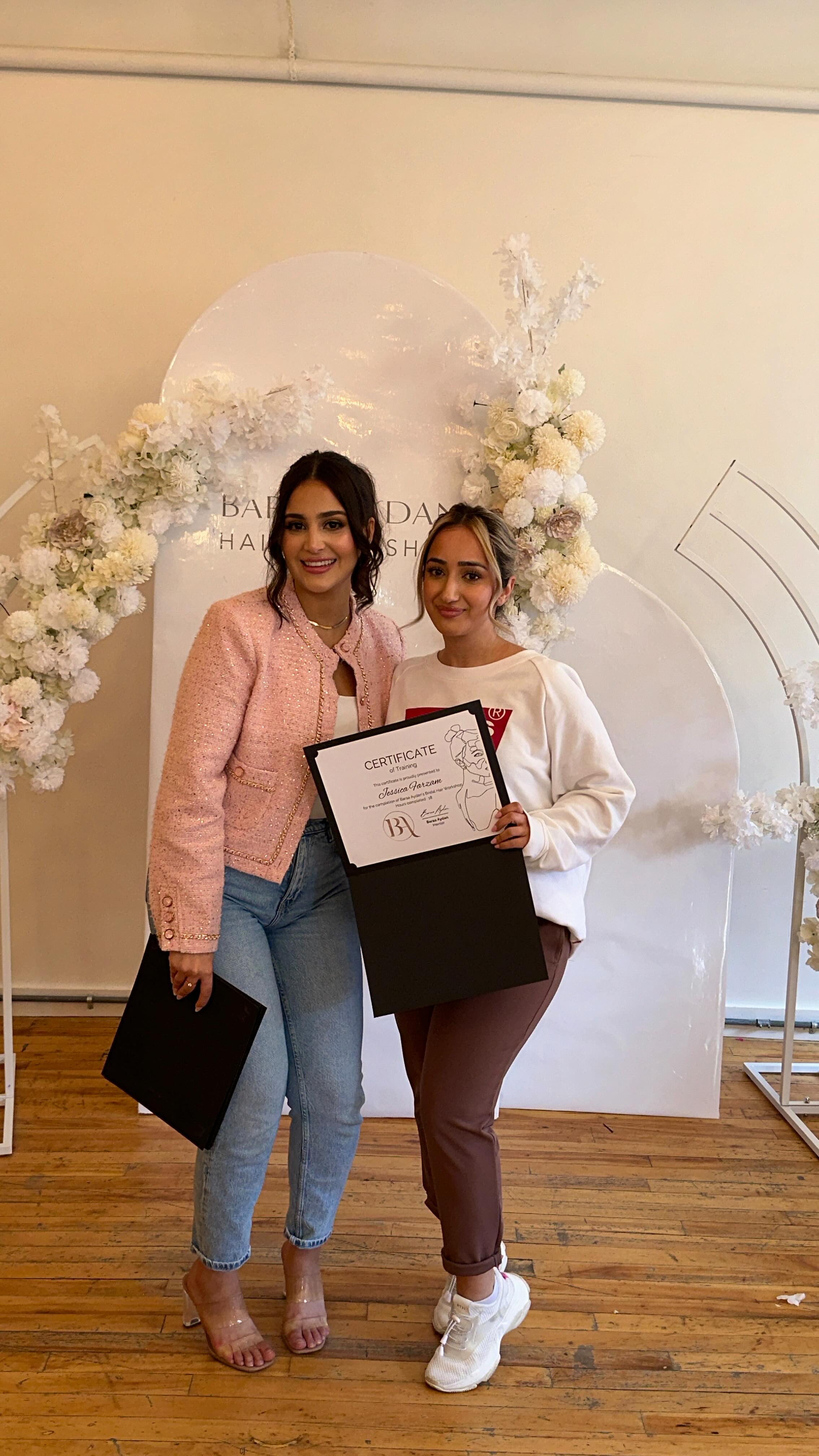 Instagram post by @makeupbybaraa_ for Physicians Formula. Caption reads: Student work from my two day Hair workshop😍 

(....