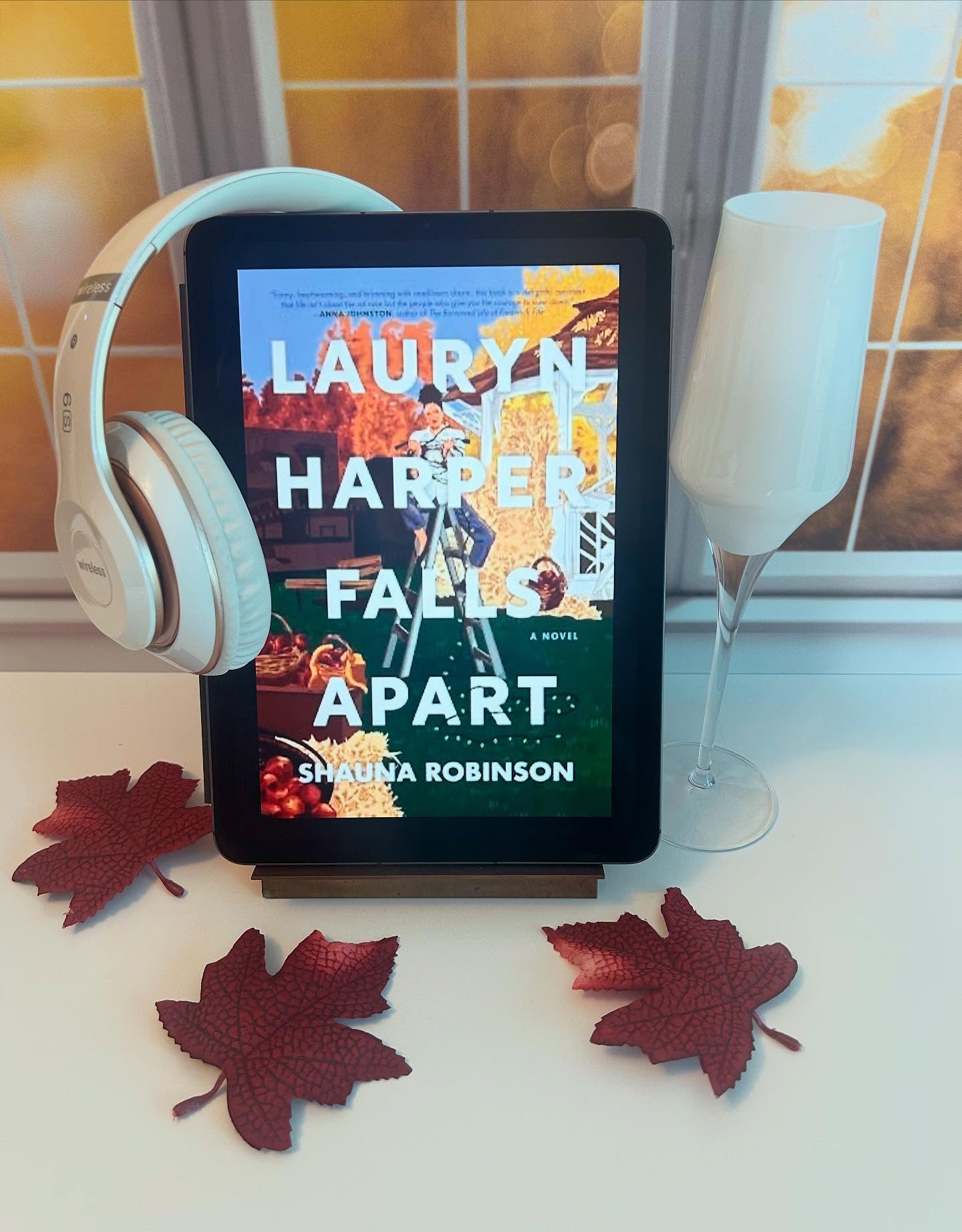 Instagram post by @cmtloveswineandbooks for TLC Book Tours. Caption reads: 🎧 Audiobook Review 🎧

Thank you so much....