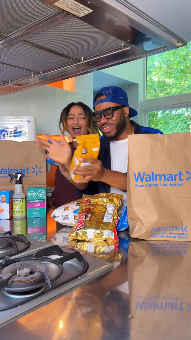 Instagram post by @lingandlamb for Walmart Creator. Caption reads: Moving into a new house means boxes everywhere and....
