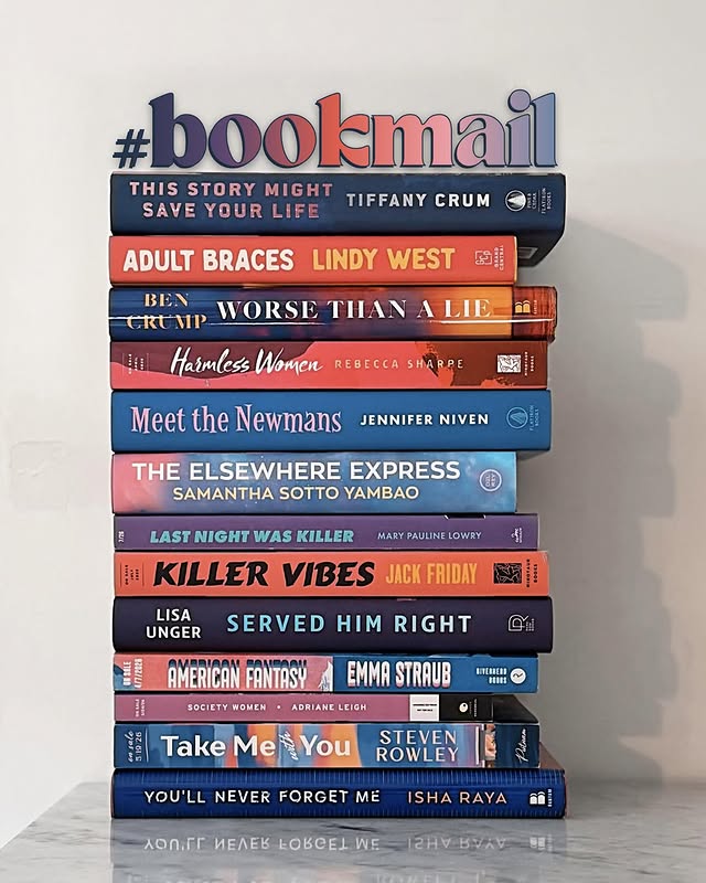 Instagram post by @jordys.book.club for Random House Group. Caption reads: …some recent #bookmail…⁣ ⁣ It’s the thing I love....