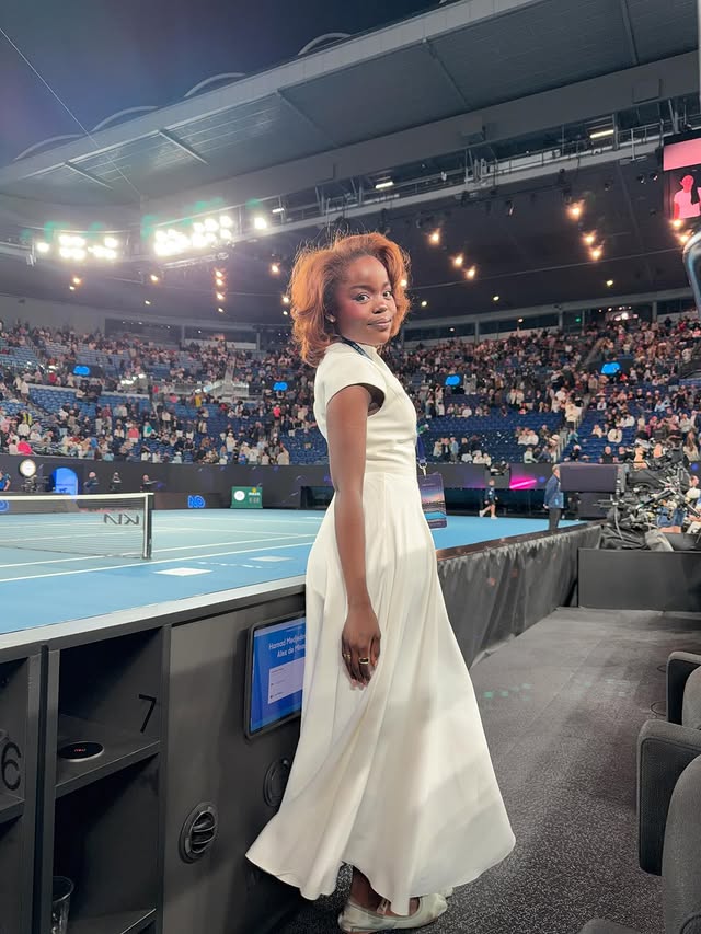 Instagram post by @tatendaluna for Australian Open. Caption reads: the best night of the season 🎾✨ @australianopen....