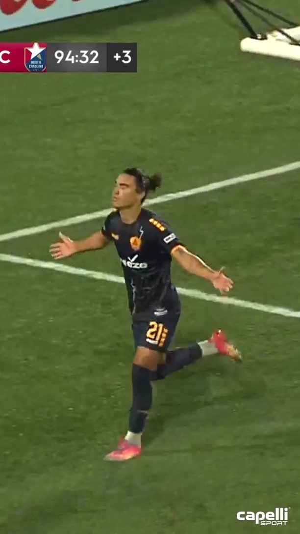 Instagram post by @rhodeislandfc for Capelli Sport. Caption reads: [...] Maxi Rodriguez 🤩 #WickedGoodGoal |....