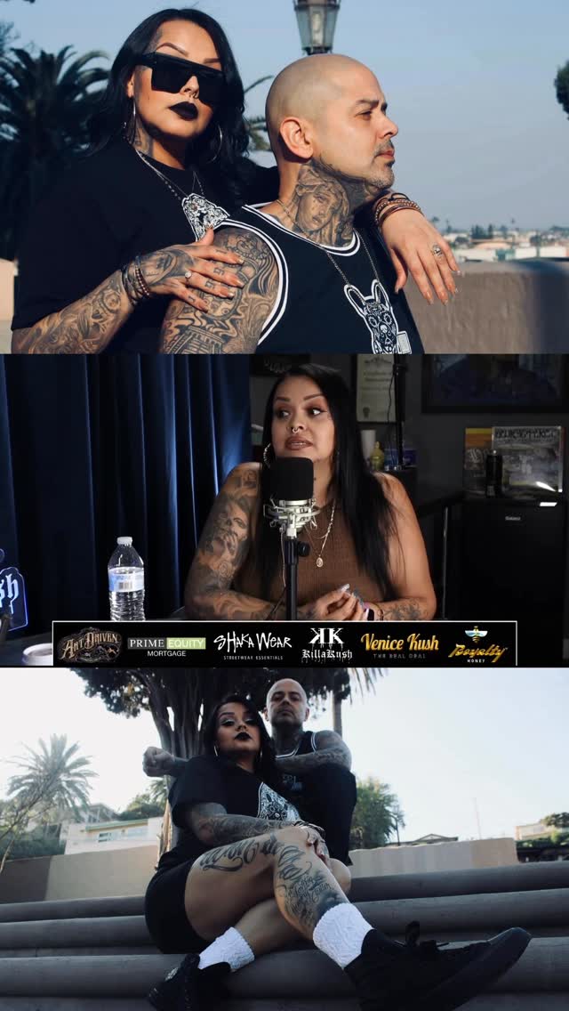 Instagram post by @proper_lyfe for Shaka Wear. Caption reads: Great conversation with NAYELY & RHYNO #hoodstocks....