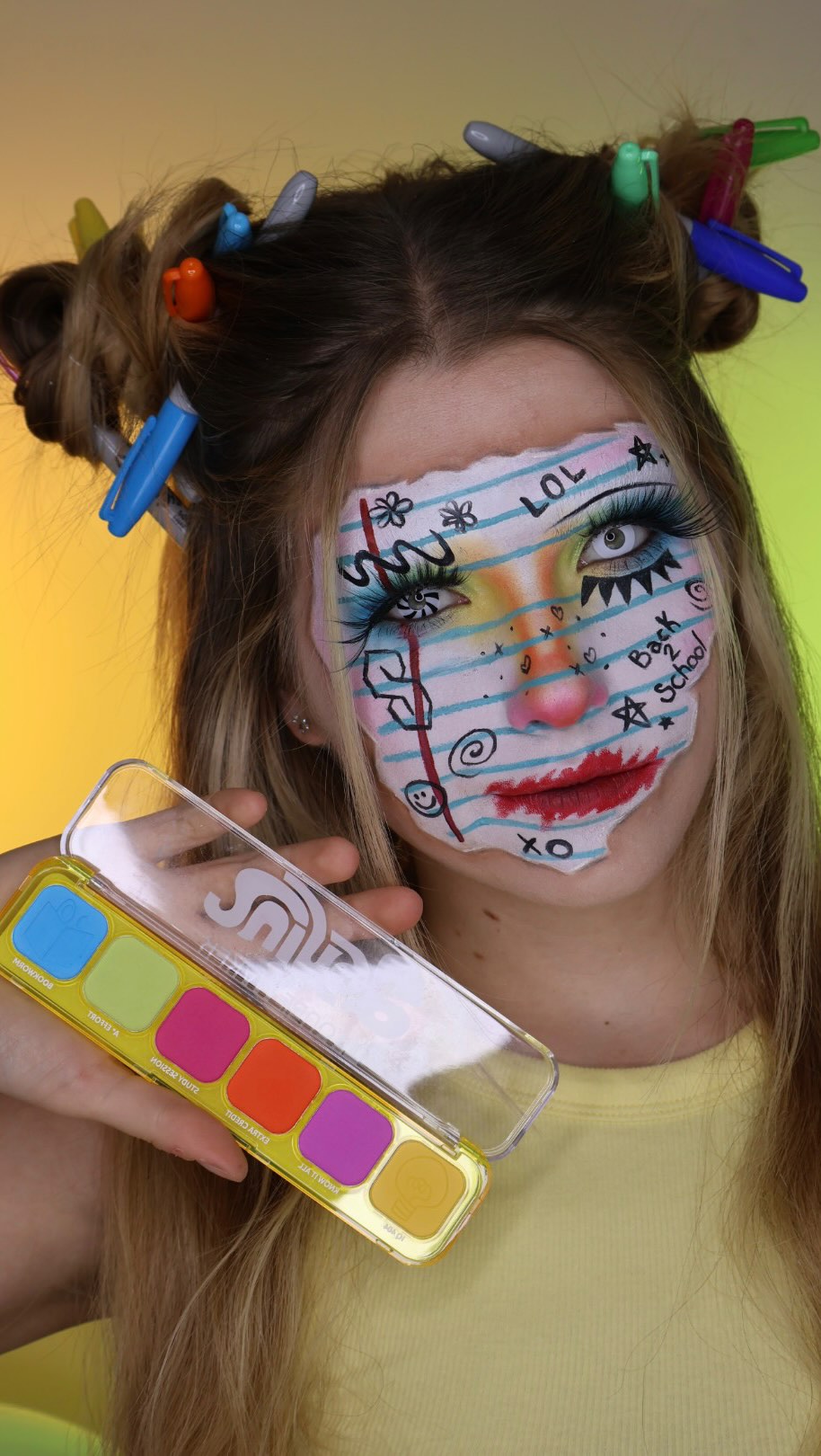 Instagram post by @sylviewinniemakeup for RCMA Makeup. Caption reads: Back 2 school season 📚✏️🍎

Makeup used -
White....