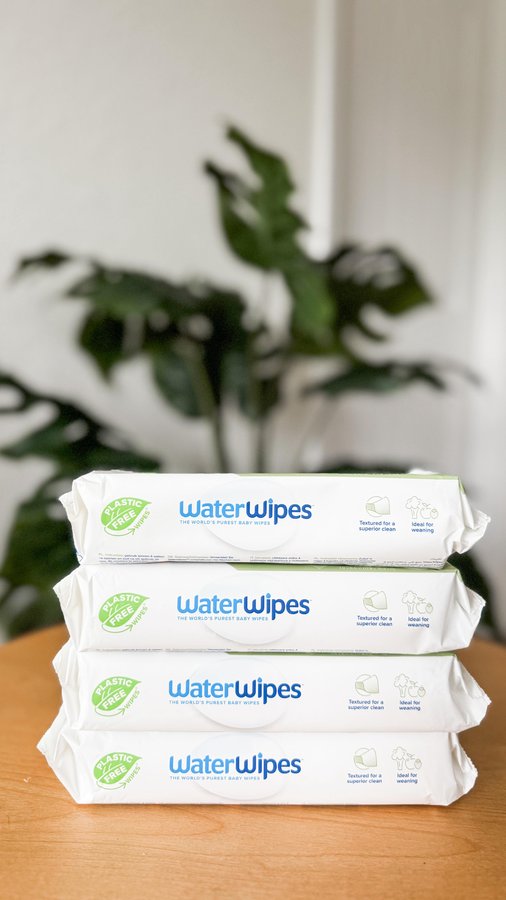 Instagram post by @careeohhlinee for WaterWipes. Caption reads: #ad From the dugout to the BMX track, @waterwipes....