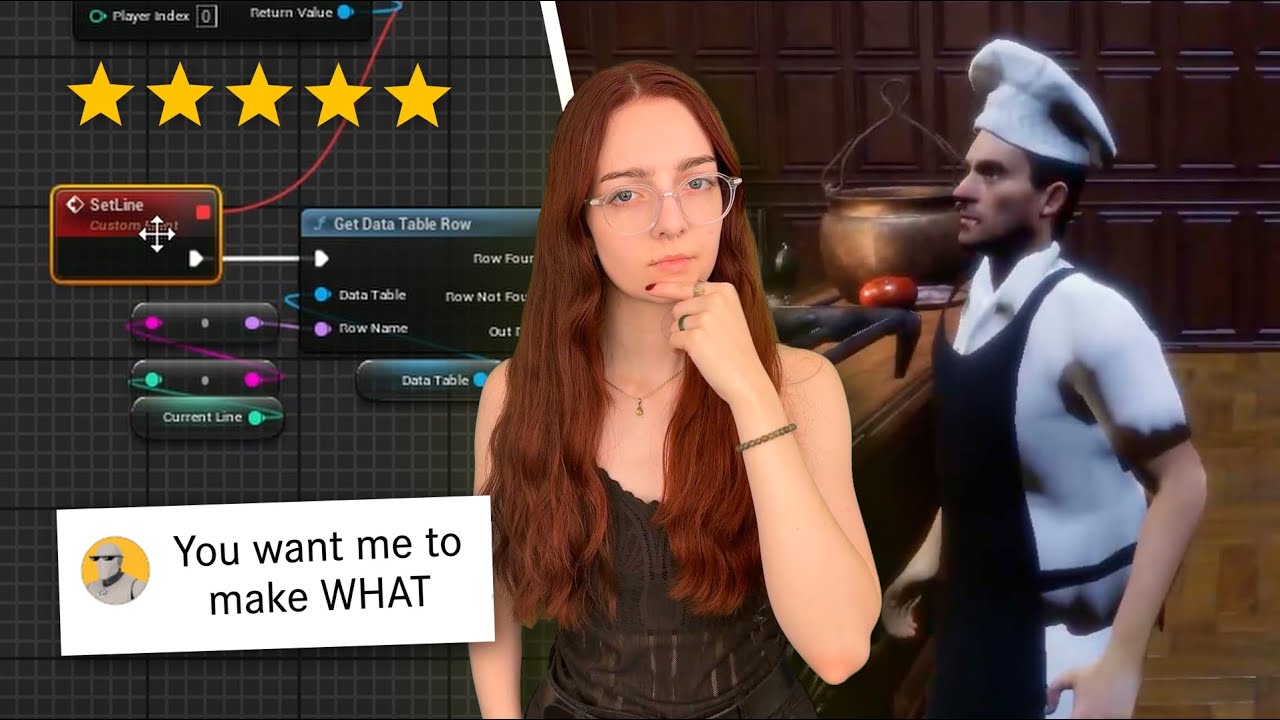 YouTube post by @JuniperDev for Fiverr. Caption reads: I Hired 4 Developers To Make The Same Game (Again).