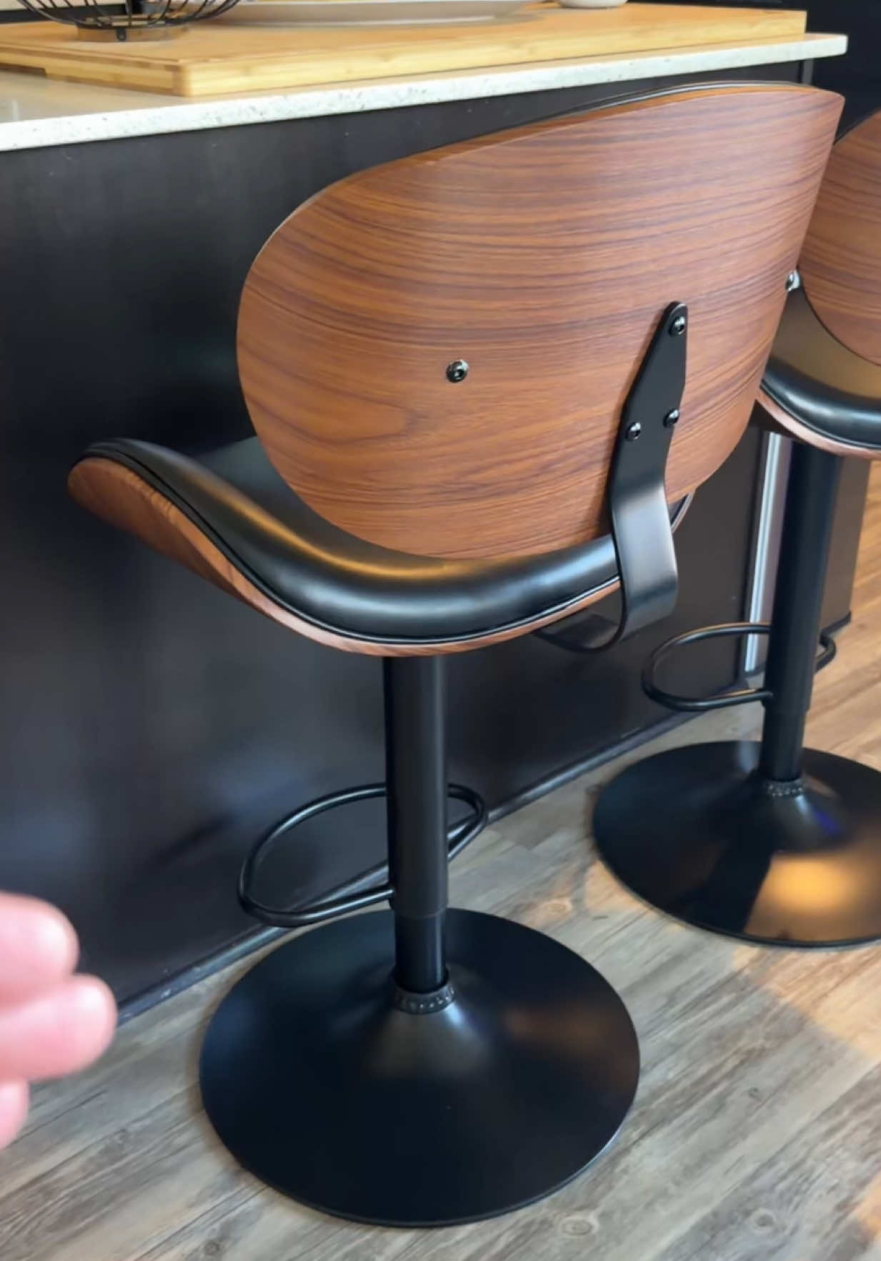 TikTok post by @heydalshy for Sweetcrispy S. Caption reads: @Sweetcrispy S Set of 2 adjustable bar stools.....