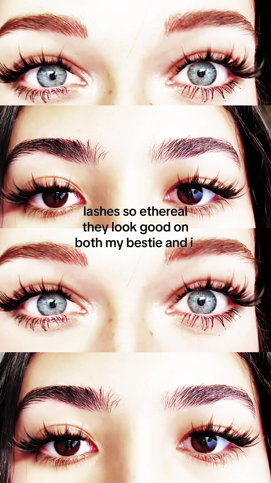 TikTok post by @mollynotcoke for Fowendia Lashes. Caption reads: i love fowendia sm!! @Fowendia Lashes #fyp....