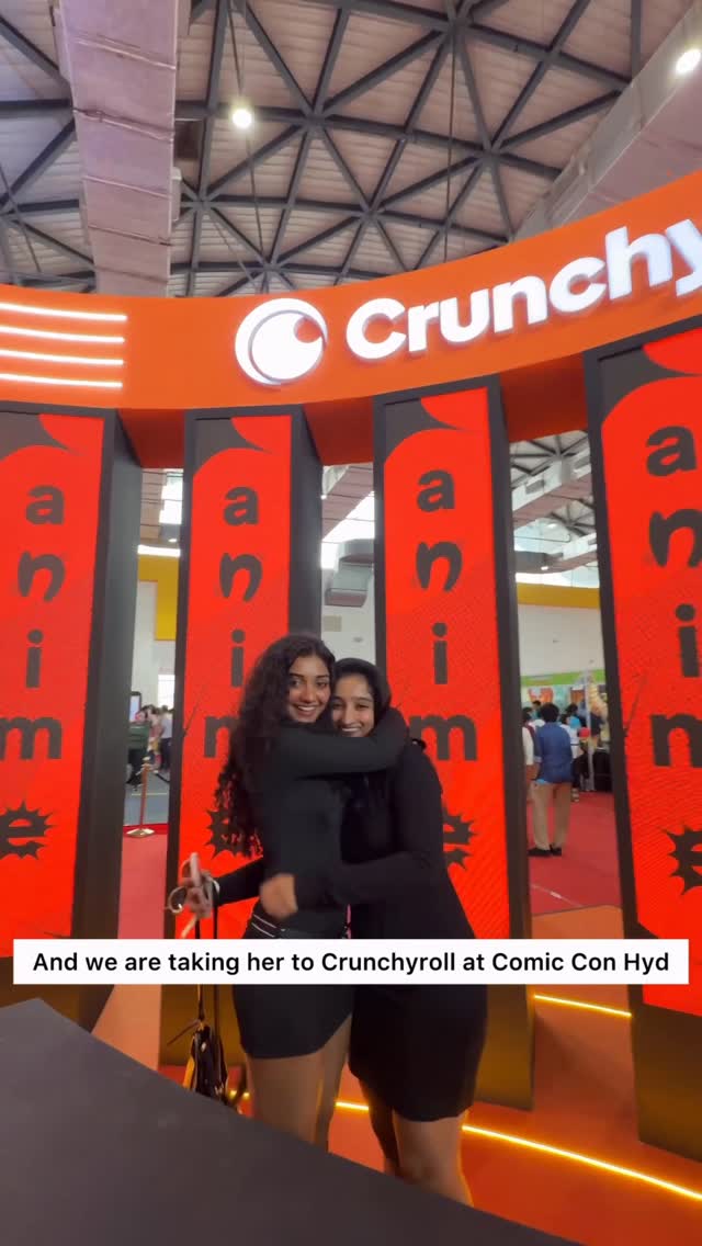 Instagram post by @rishi_thaa4 for Crunchyroll. Caption reads: Your sign to take your bestie on a date and what....