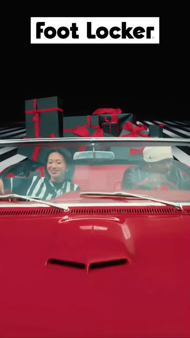 Instagram post by @cochise for Foot Locker. Caption reads: Greatness is on the way 🚗 🔥 

Tap in this....