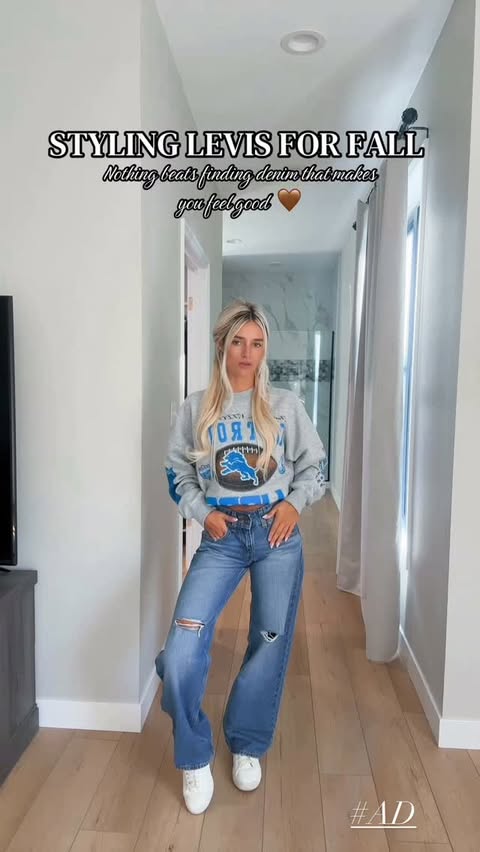 Instagram post by @logan_faye for Levi's. Caption reads: [...] I’ll dm you the links! @shop.ltk @target....