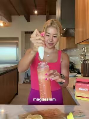 TikTok post by @rrayyme for Instant Hydration. Caption reads: [...] + energy + focus all in one with @Instant....