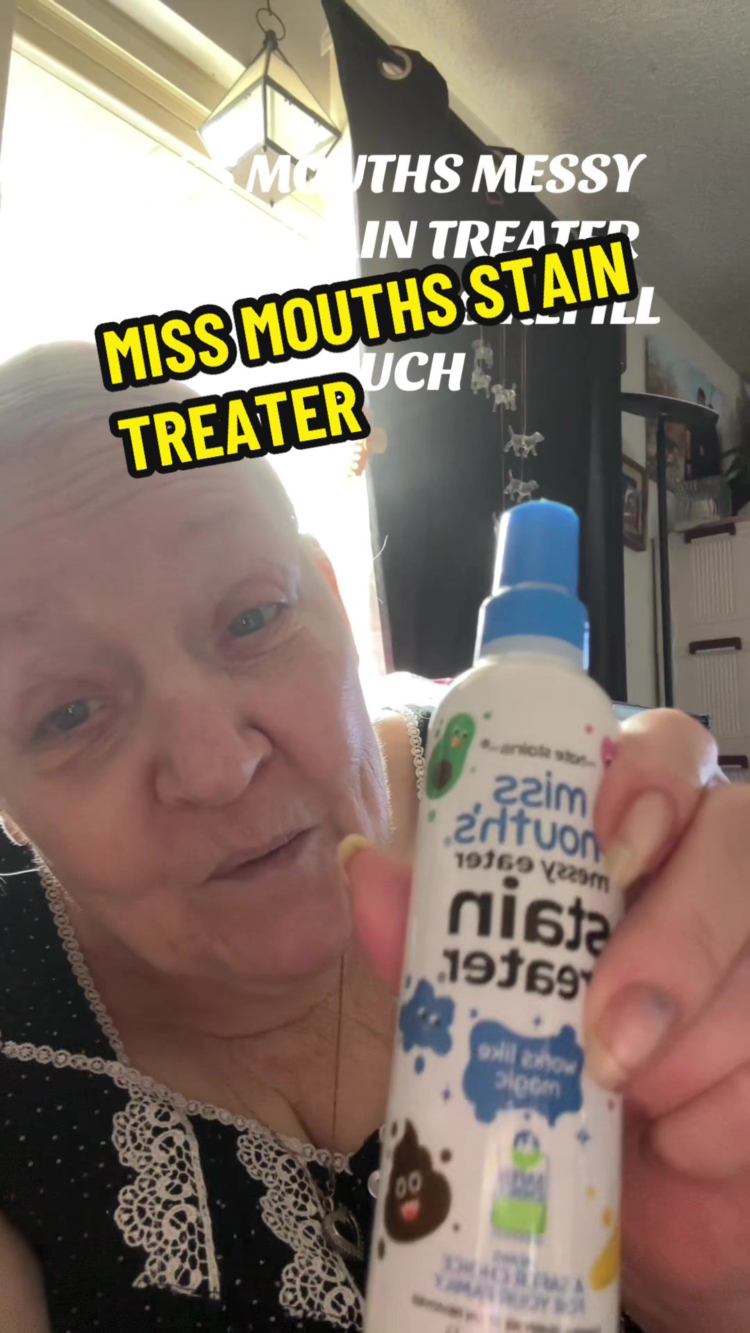 TikTok post by @sheriecewebbcampb for Miss Mouths. Caption reads: #missmouths #missmouthsmessyeater #staintreater....
