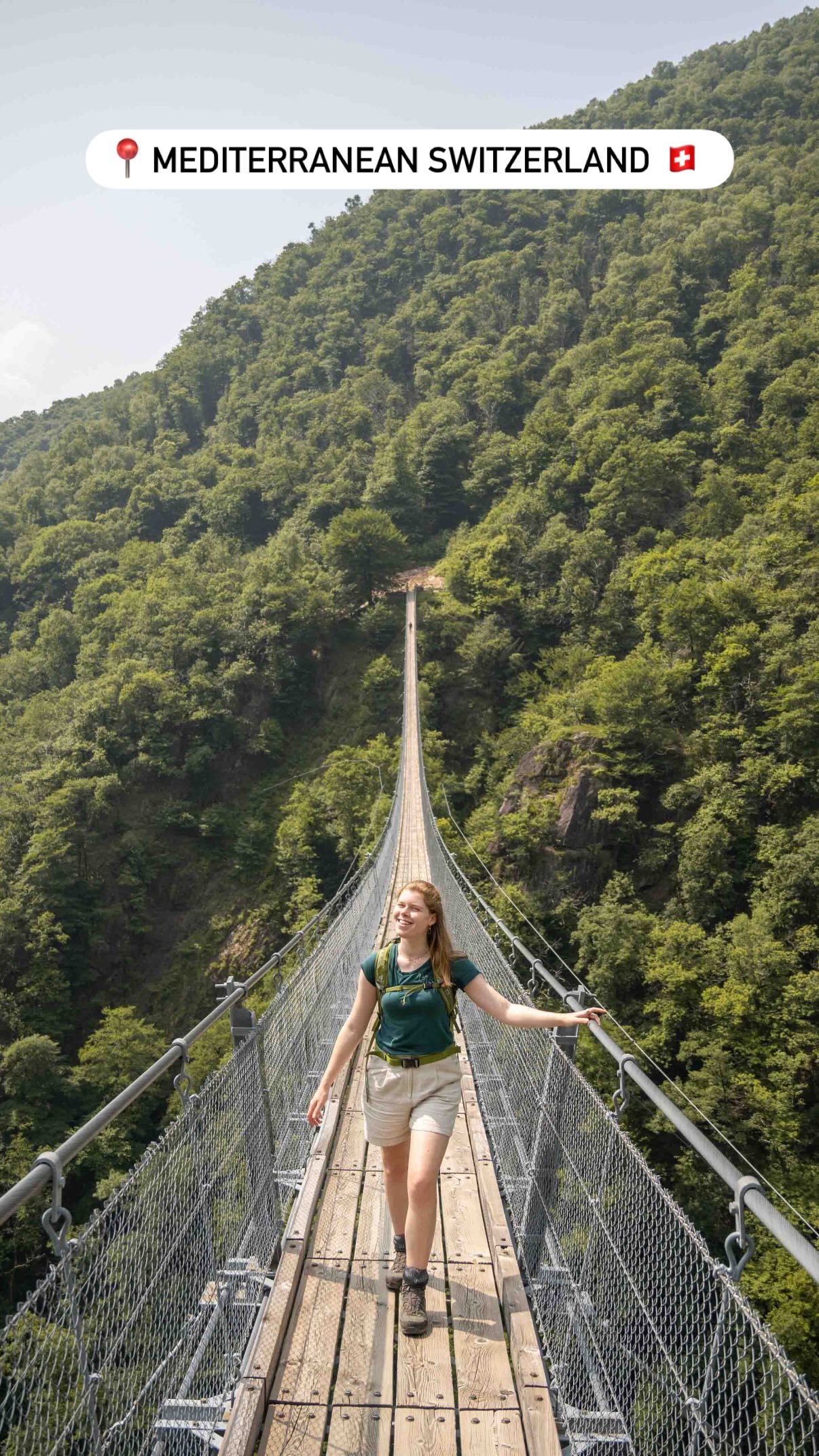 Instagram post by @emmasroadmap for Switzerland. Caption reads: My Ticino itinerary - the lowest part of....