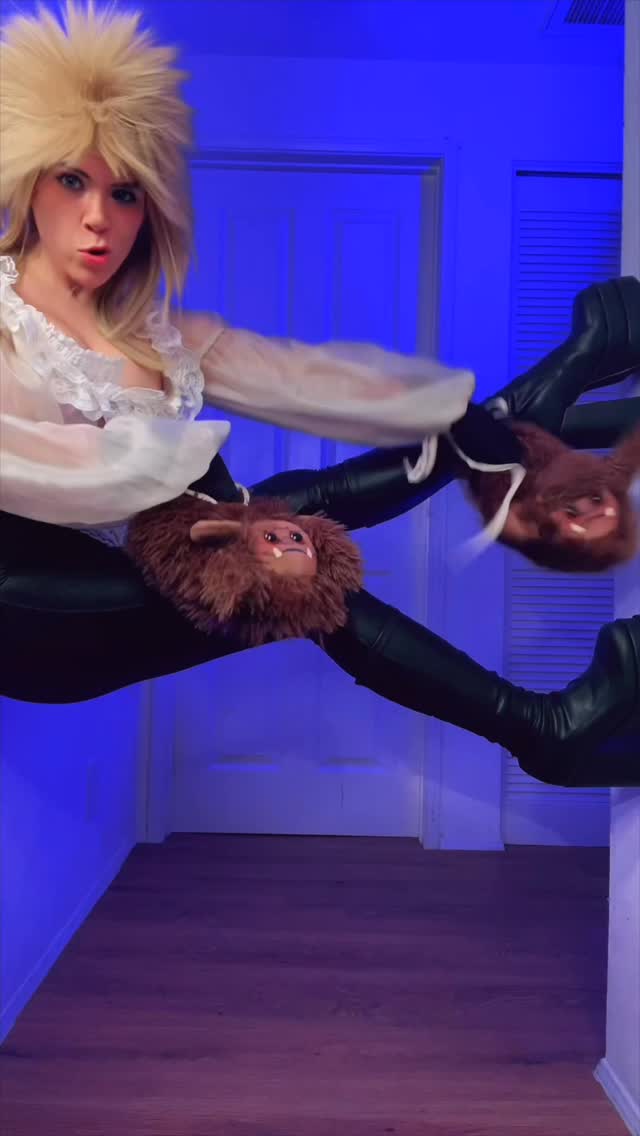 Instagram post by @sabrinamaecosplay for FUN.com. Caption reads: Ludo Slippers be like: 👹✨😌💅🏼
.
.
.
Ludo....