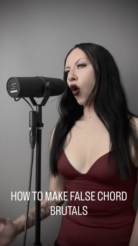 Instagram post by @senem.semiz for Shure. Caption reads: Brutal Tutorial 🖤Microphone @shure Sm7b....