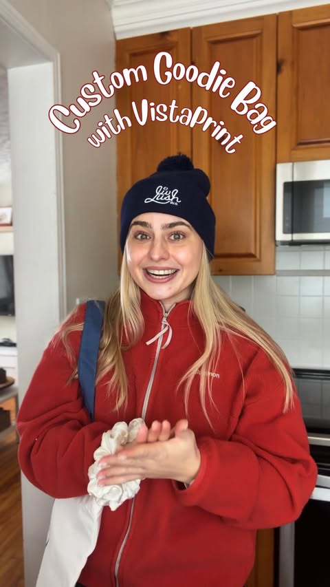 Instagram post by @livlush.ca for VistaPrint. Caption reads: [...] to celebrate this milestone alongside....