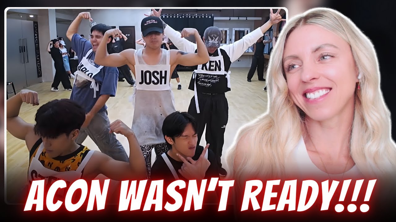 YouTube post by @melaniereacts for Coreelle. Caption reads: SB19 ACON 2025 Dance Rehearsal REACTION | DAM +....