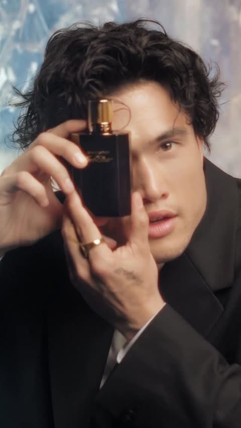 Instagram post by @melton for Davidoff Parfums. Caption reads: [...] – the fragrance for the holidays.....