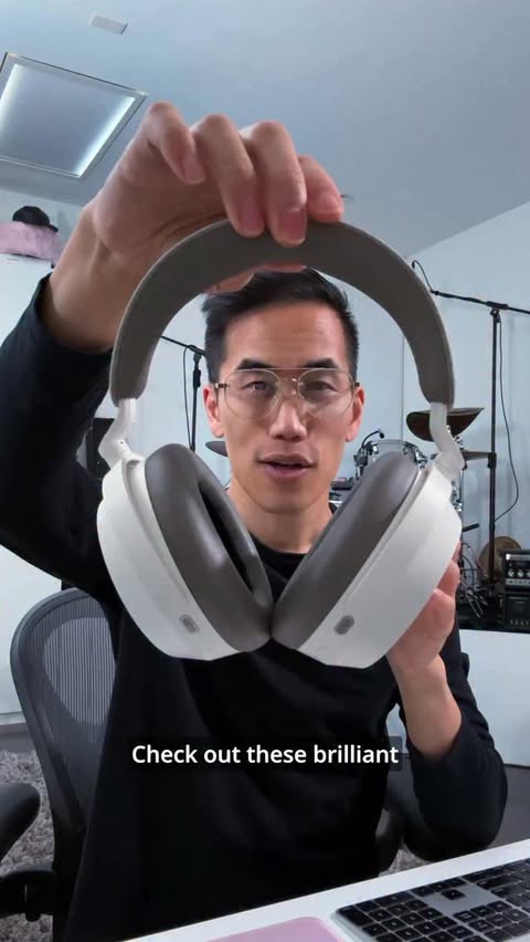Instagram post by @andrewismusic for Sennheiser. Caption reads: [...] cool features on MOMENTUM 5! Thanks....