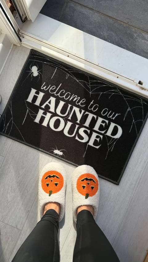 Instagram post by @athomewithkirsty_ for The Range. Caption reads: [...] house makeover for spooky season with....