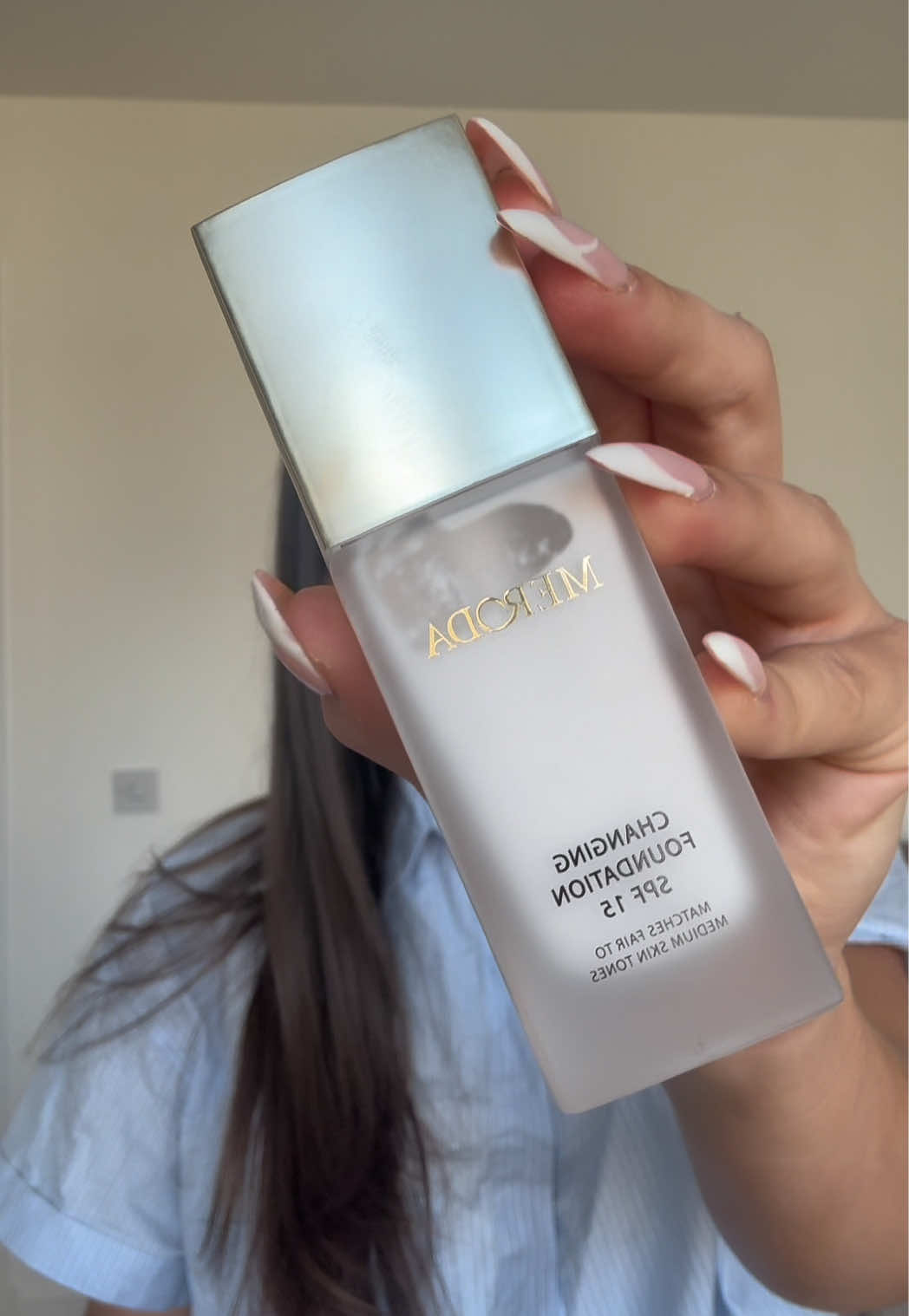 TikTok post by @lucygrimshawww for Meroda Cosmetics. Caption reads: Obsessed @Meroda Cosmetics 🙌.