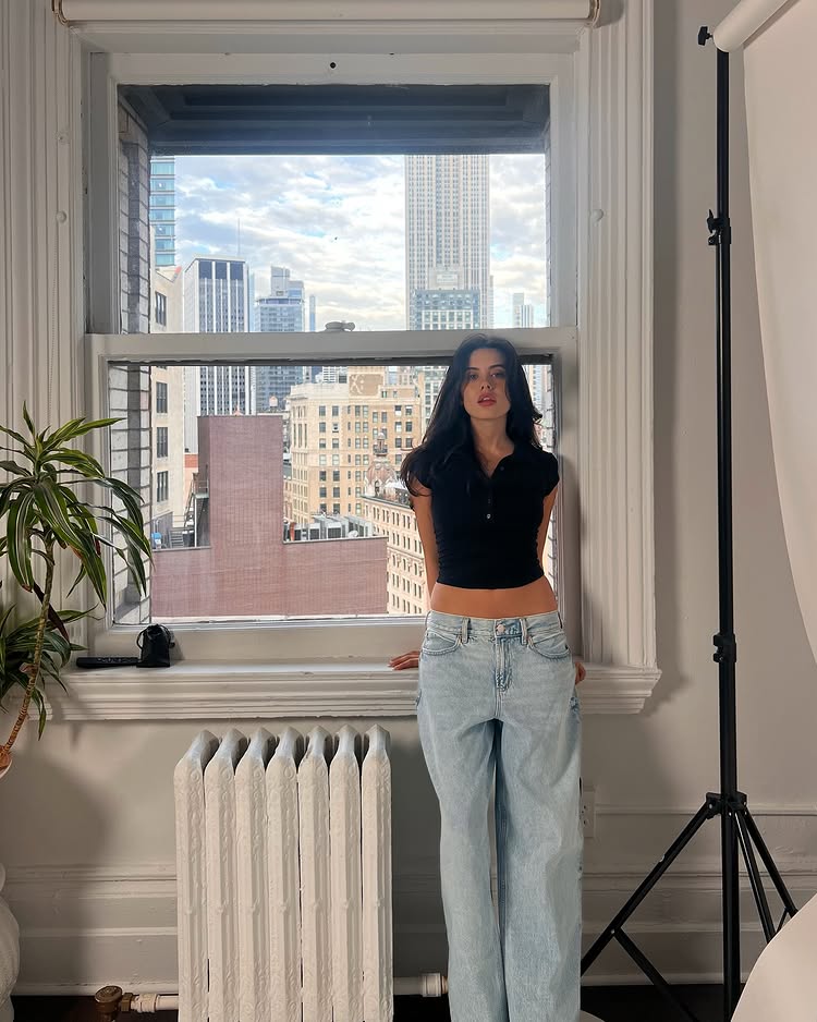 Instagram post by @morganbcohen for Garage Clothing. Caption reads: @garageclothing.
