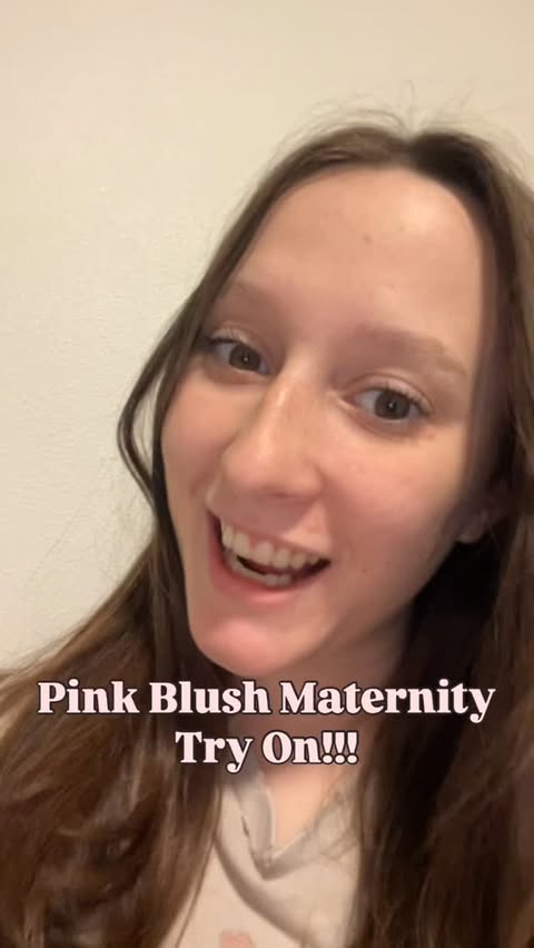 Instagram post by @vialarson_ for PinkBlush Maternity. Caption reads: My @pinkblushmaternity haul!! 🤍🎀

I am beyond....