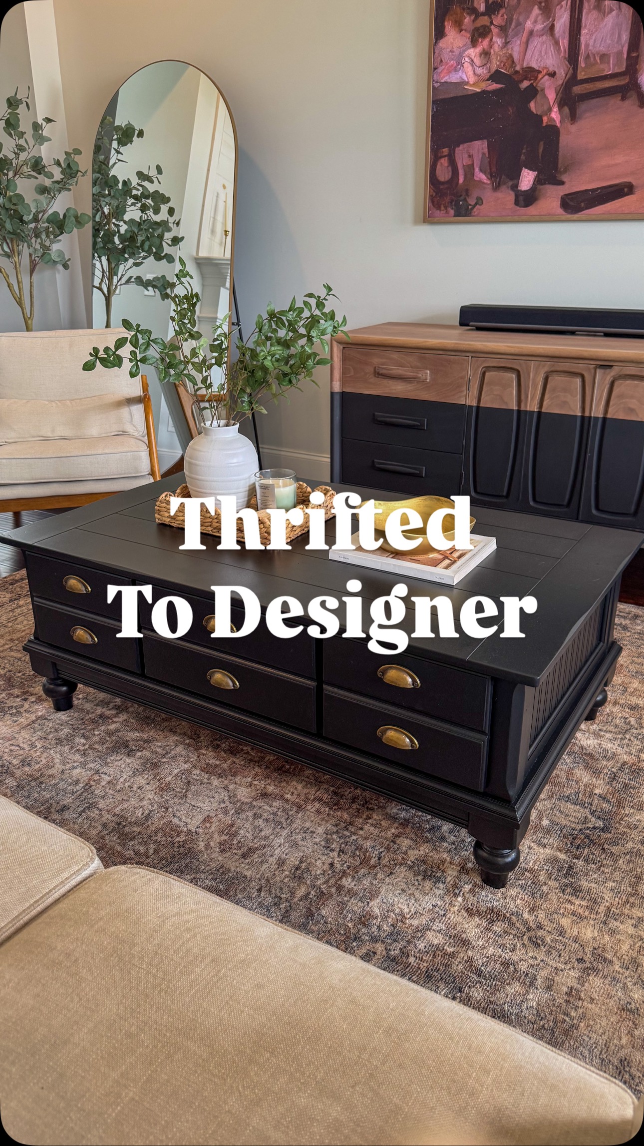 Instagram post by @pretty_distressed for Beyond Paint. Caption reads: #ad Comment BEYOND PAINT for a link or head to....