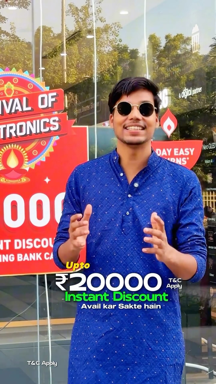 Instagram post by @pyaralucknow for Reliance Digital. Caption reads: Lucknow walon, tech upgrade ka muhurat aa gaya....