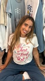 Instagram post by @michellemaros for Bonfire. Caption reads: just a girl and her clothes 🥰 so excited for....