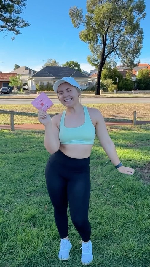 Instagram post by @balancedwithbri_ for FUNDAY Natural Sweets. Caption reads: Yesterday was Sunday Runday with....