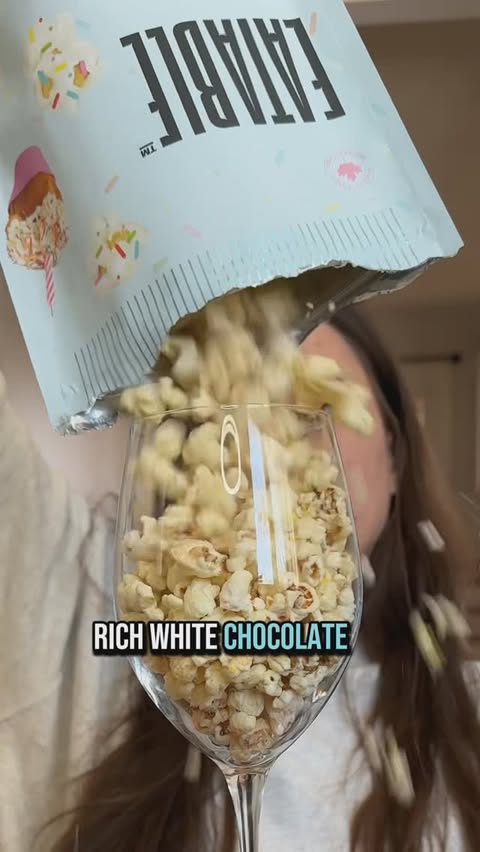 Instagram post by @marinaccch for EATABLE. Caption reads: @eatableinc birthday cake pops popcorn is true....