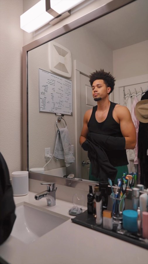 Instagram post by @mikethecompass for Buttah Skin. Caption reads: GROOMING TIPS 🤴🏽 @buttahskin Here are two....