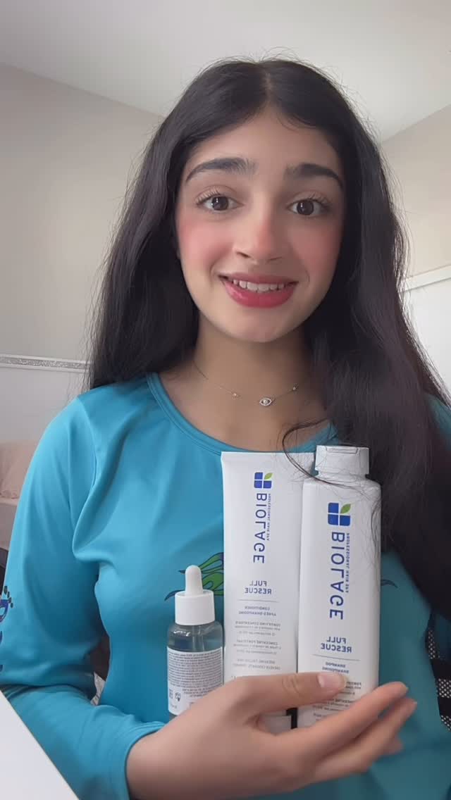 Instagram post by @therealsitara for Biolage. Caption reads: Teenage hair that slays? You’re welcome. Biolage....