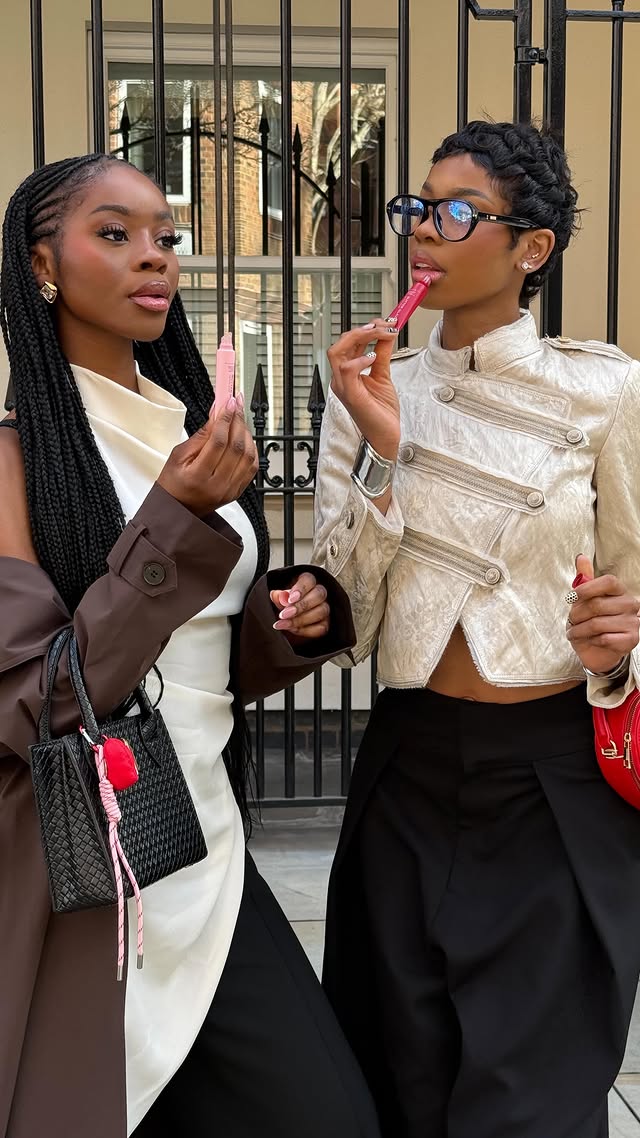 Instagram post by @malensisters for ICONIC LONDON. Caption reads: Butter glaze besties 🍓🍨 @iconic.london....