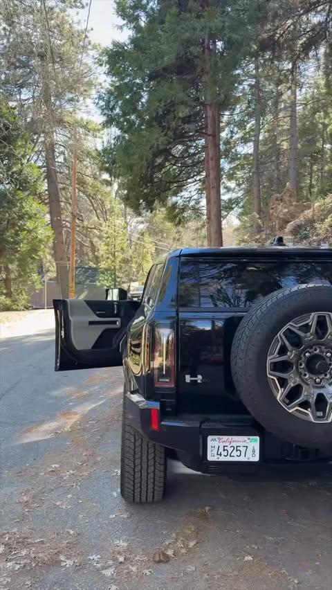 Instagram post by @emilycanham for GMC. Caption reads: Pov you take a day trip to the mountains....