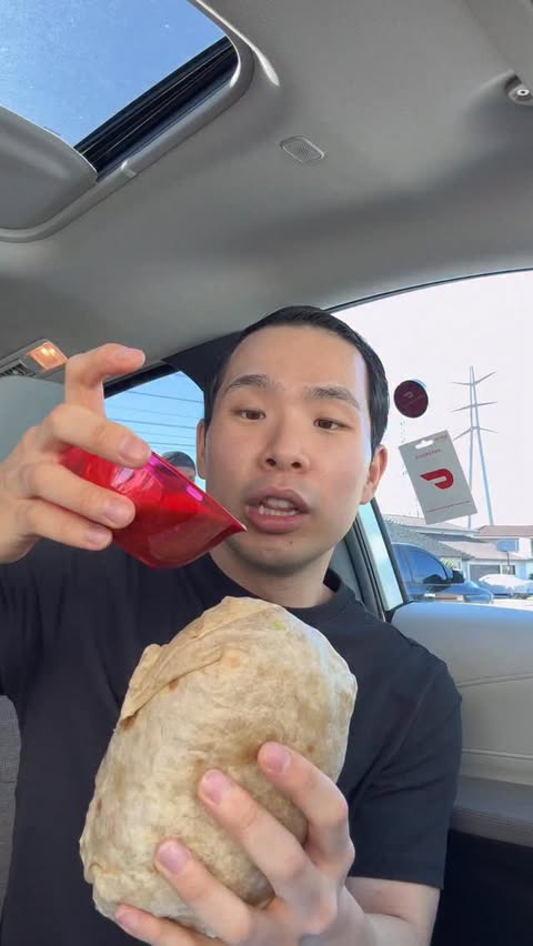 Instagram post by @asianchowdown for DoorDash. Caption reads: Give yourself a pass with DashPass by DoorDash,....