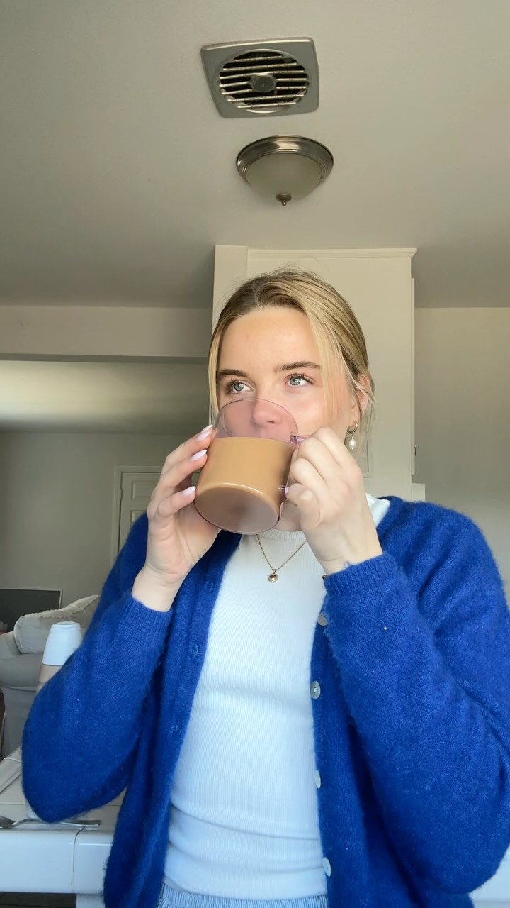 Instagram post by @goodmeredith for Meijer. Caption reads: Bringing some sunshine into my cup this morning....