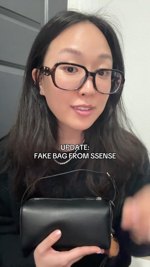 Instagram post by @tiffkimmm for SSENSE. Caption reads: It took about a week to fully figure it out. Be....