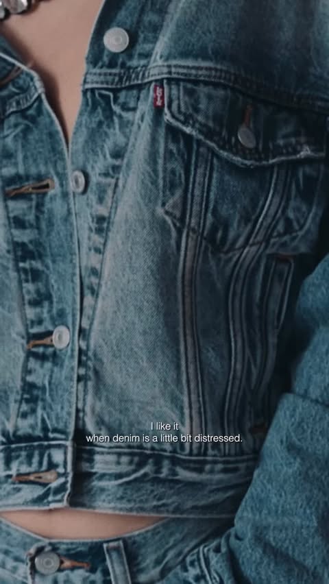 Instagram post by @yasminsuteja for Levi's. Caption reads: Levi’s. On set, in motion. @levis | video by....