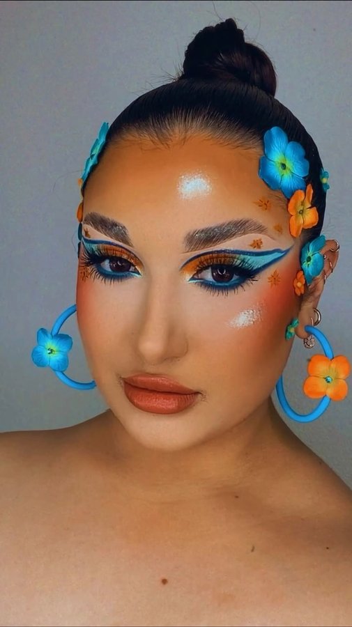 Instagram post by @lexilalamakeup for Boldface Makeup. Caption reads: [...] Pigment (Drip Drip) 🌼@theboldfacemakeup....