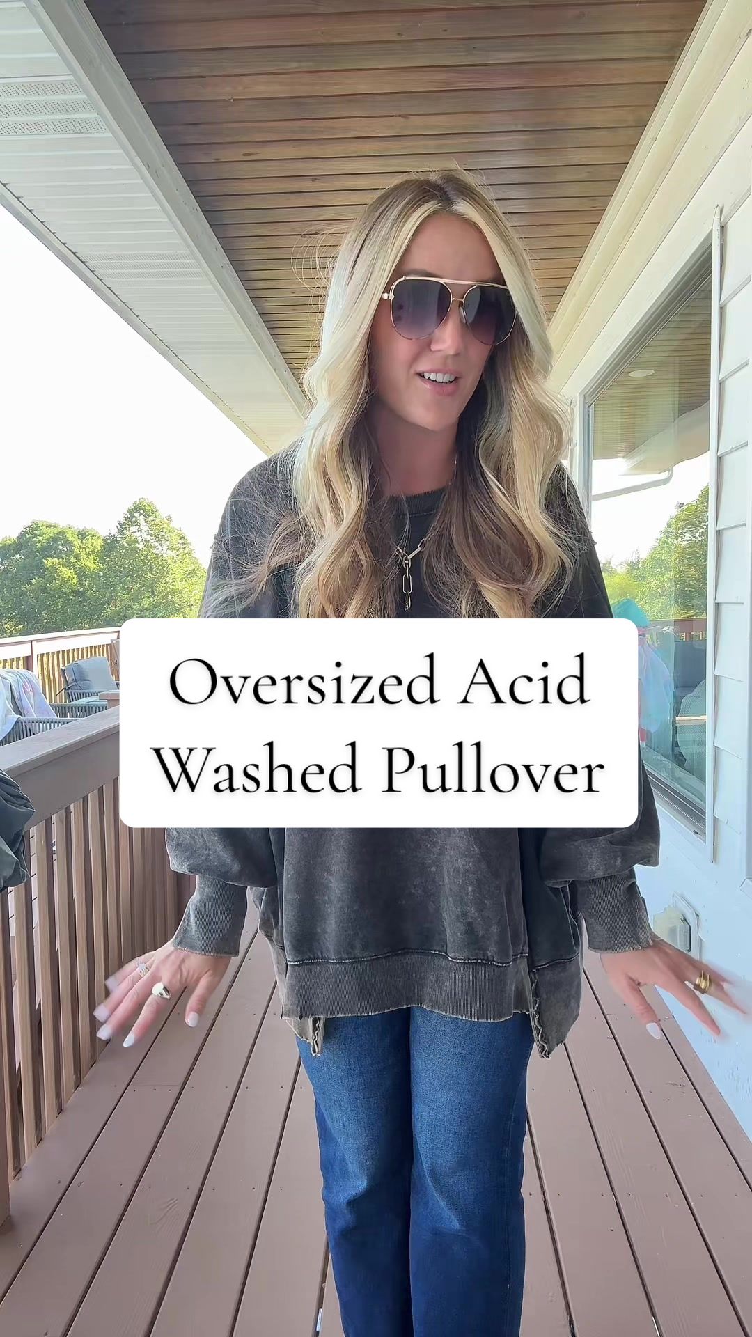 TikTok post by @justanotherrach2.0 for Madison and Mallory. Caption reads: [...] #oversizedshirt #oversizedsweater @Madison....