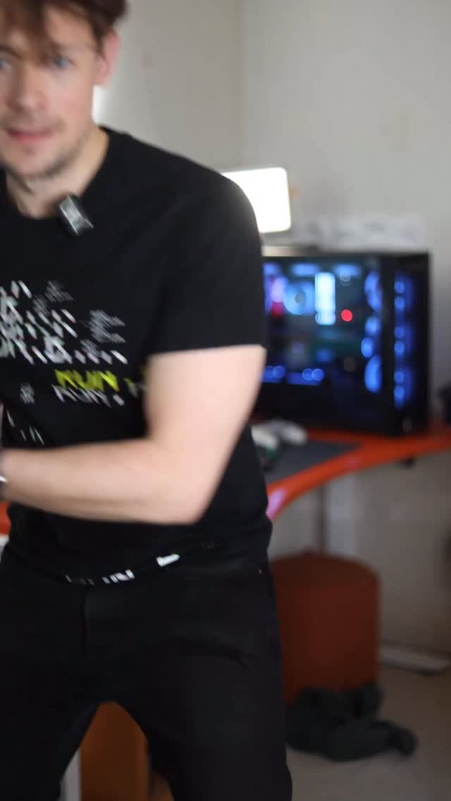 Instagram post by @mrlewisblogsgaming for CORSAIR. Caption reads: Does 24 fans and only 2 cables sound extreme?....