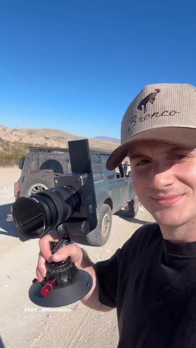 Instagram post by @ben.labuzzetta for Ford Bronco. Caption reads: [...] doing something for the first time?!....