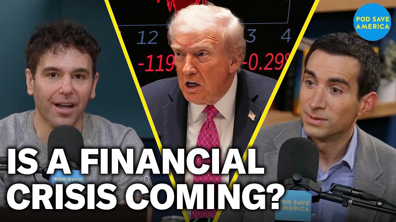 YouTube post by @podsaveamerica for Acorns. Caption reads: Is America Heading Towards A Giant Financial....