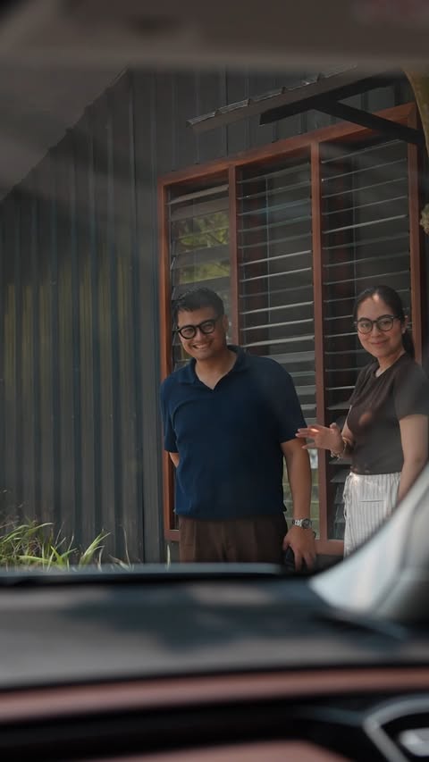 Instagram post by @carlalizardo_ for Mitsubishi Motors. Caption reads: Jutt and Carla are joining a special guest for a....