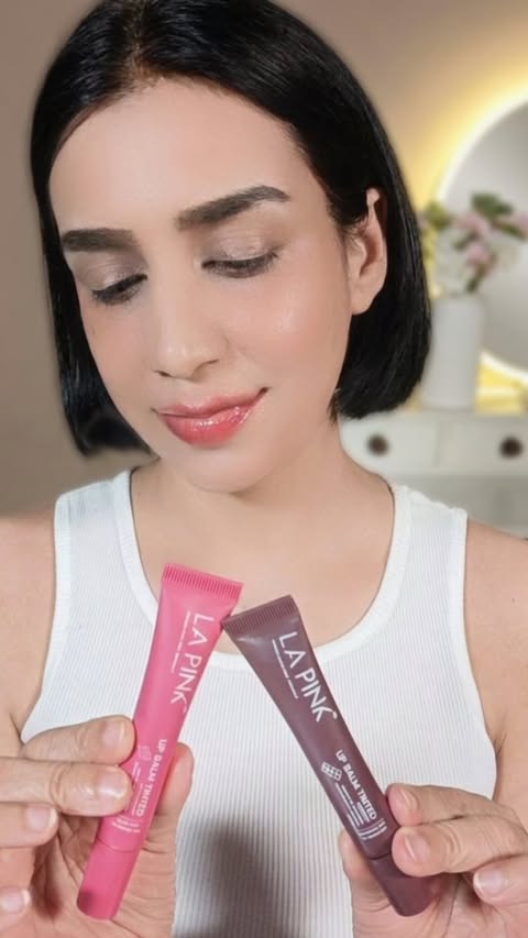 Instagram post by @inspirebeautyonline for La Pink. Caption reads: [...] chasing that "no-makeup" makeup look....